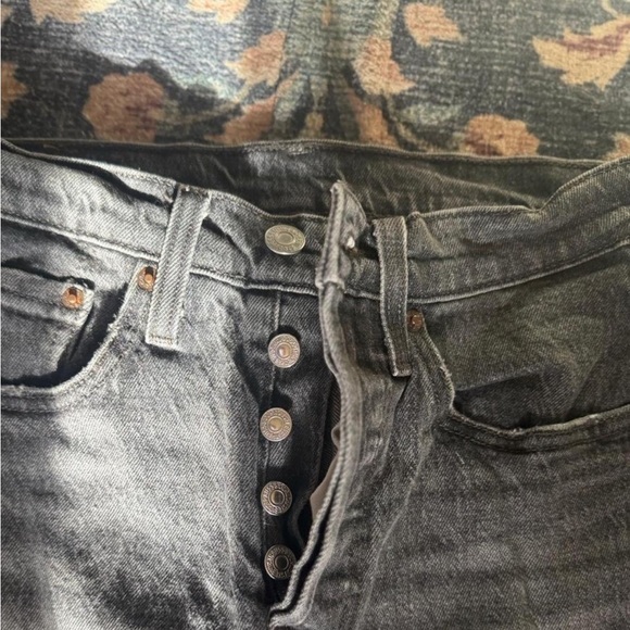 Levi’s original 501s skinny Button Fly jeans size 24W 28L women’s - Picture 2 of 7